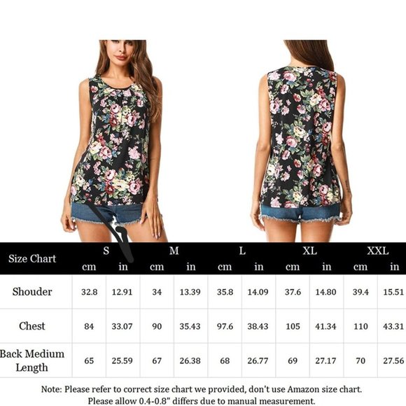 Floral Sleeveless Top - Picture 3 of 4